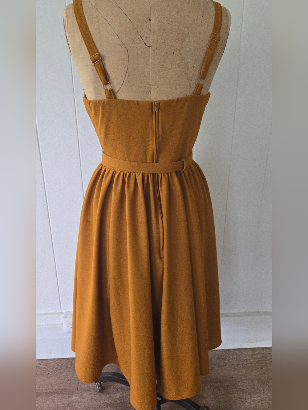 Vixen by Micheline Pitt Ingenue Swing in Mustard - Picture 6 of 8